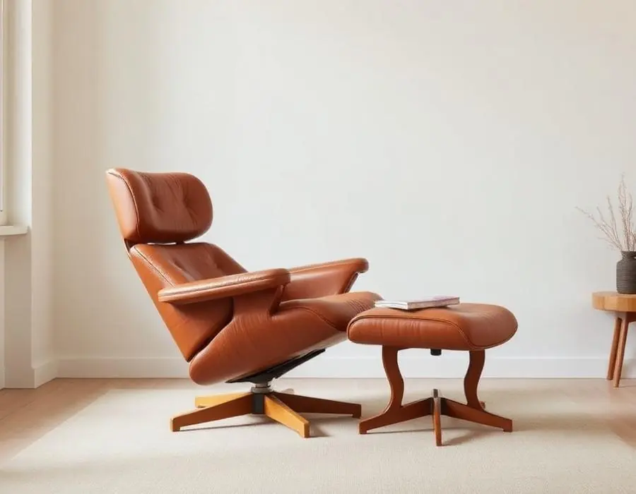 Draaibare relaxfauteuil in een Nederlandse woonkamer