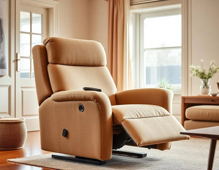 Met massage en verwarming in een Nederlandse woonkamer